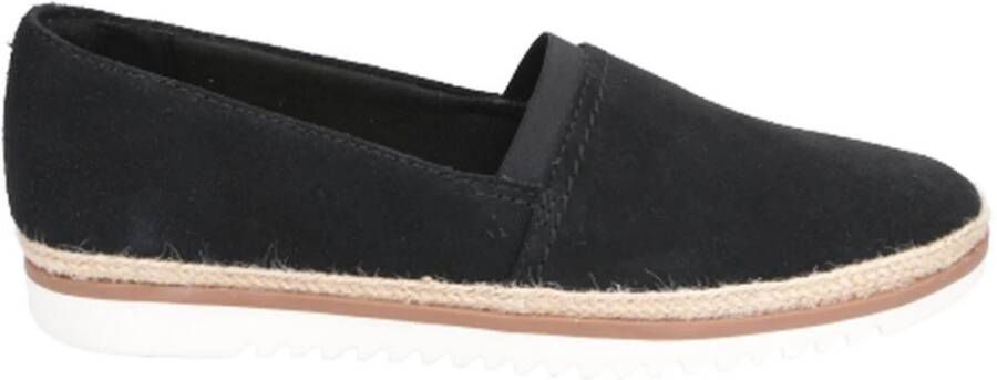 Clarks Espadrilles Zwart Dames