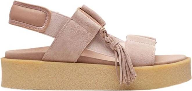 Clarks Originals crêpe sandalen , Roze, Dames