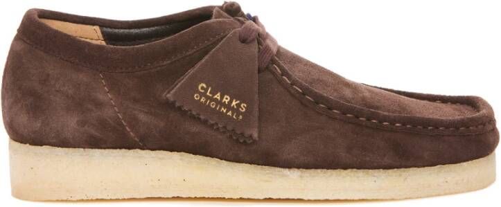Clarks Platte schoenen , Bruin, Heren