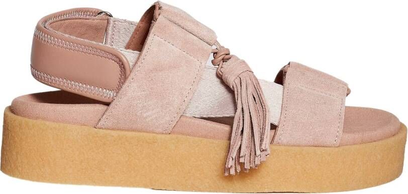 Clarks Sandaal in suede , Roze, Dames