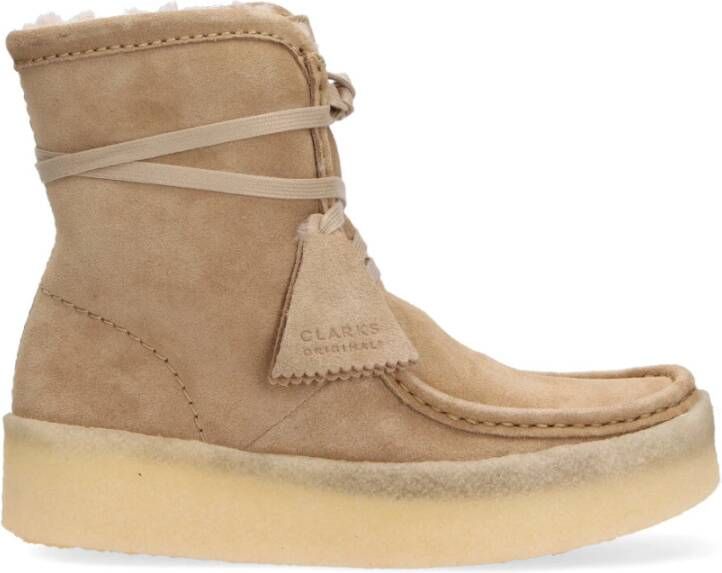 Clarks Winterlaarzen , Beige, Dames