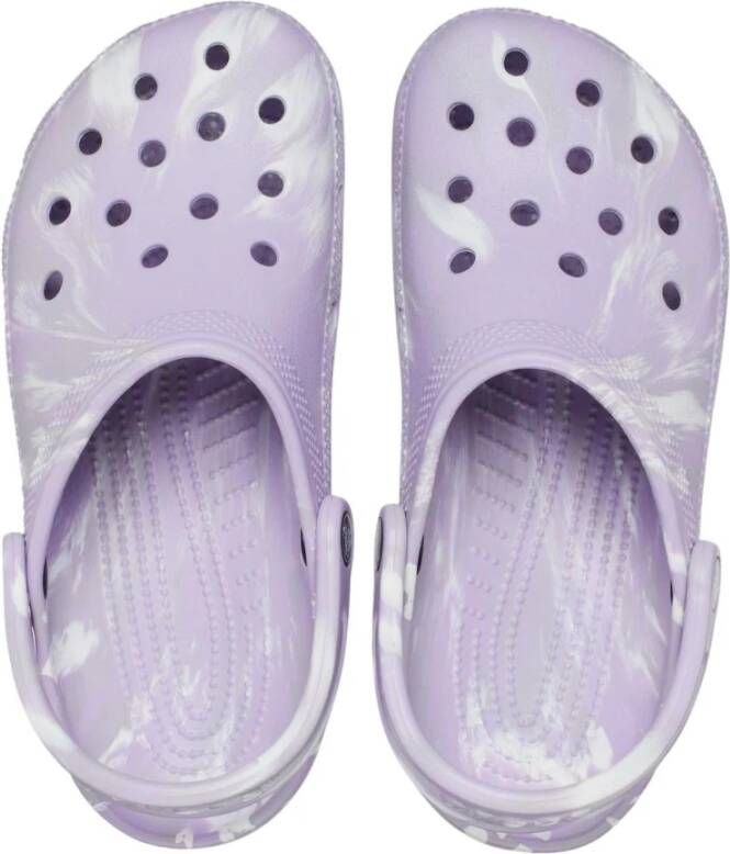 Crocs Klassieke gemarmerde klompen , Paars, Unisex