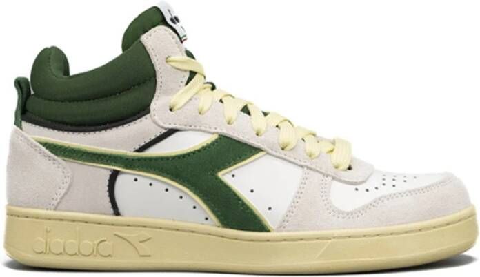 Diadora Magic Basket Demi Cut Sneakers , Beige, Unisex