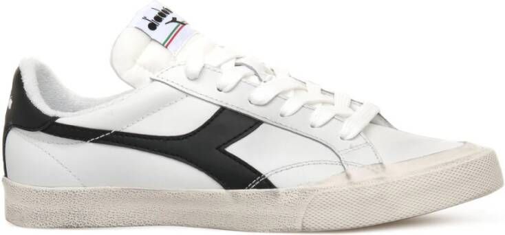Diadora Melody Leather Dirty Sneakers , Wit, Dames