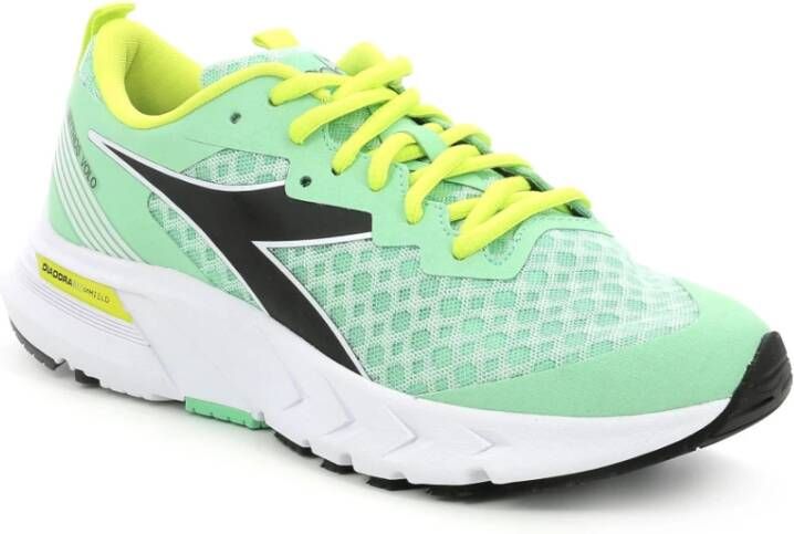 Diadora Hardloopschoenen Blueshield Volo Groen/Wit/Geel Vrouw