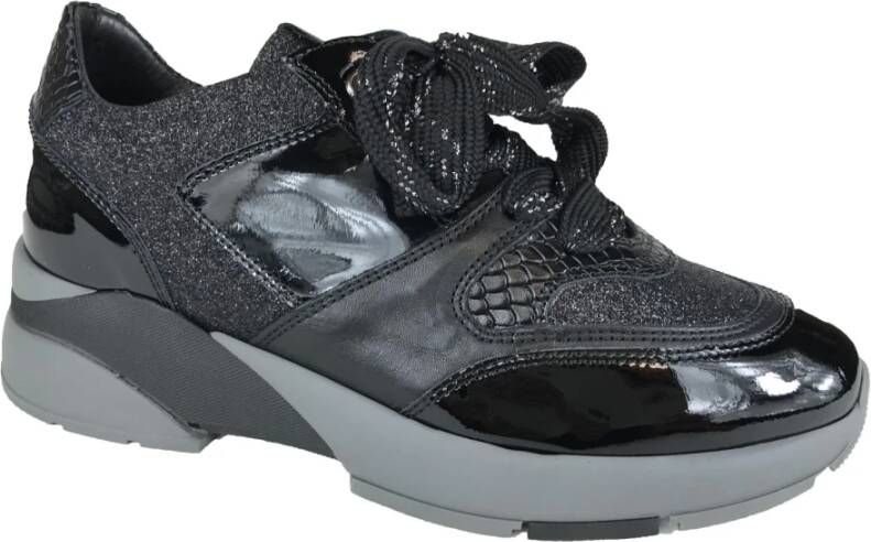 DL Sport Sneaker/Los Voetbed , Zwart, Dames