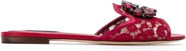 Dolce & Gabbana Slippers Rood Dames