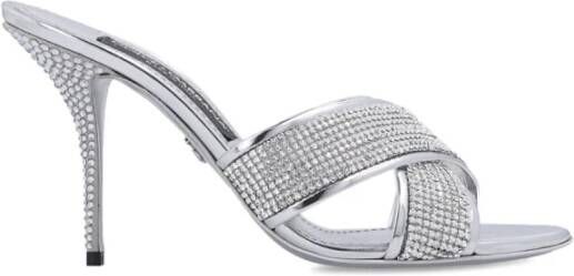 Dolce & Gabbana Sandalen Keria 85 Kalbsleder , Grijs, Dames