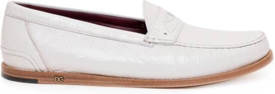 Dolce & Gabbana Instappers & Slip ons Wit Heren