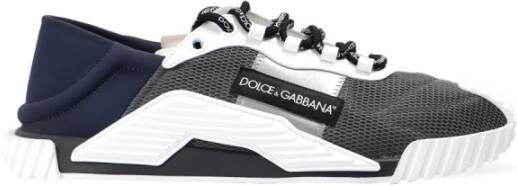 Dolce & Gabbana Logo patched sneakers , Grijs, Heren