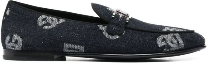 Dolce & Gabbana Men Shoes Sandals Blue Ss23 , Blauw, Heren