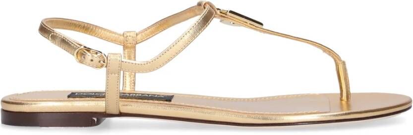 Dolce & Gabbana Sandalen Infradito 05 Kalbsleder , Geel, Dames