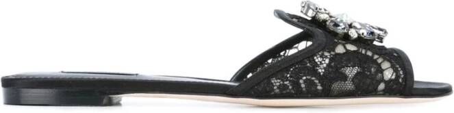 Dolce & Gabbana Slippers Zwart Dames