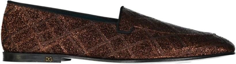 Dolce & Gabbana Instappers & Slip ons Bruin Heren