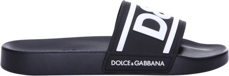 Dolce & Gabbana Slippers , Zwart, Heren