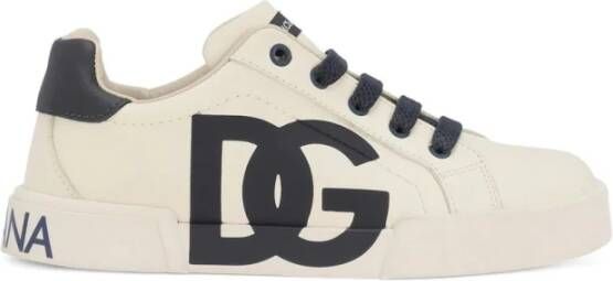 Dolce & Gabbana Pattered Sneakers , Beige, Unisex