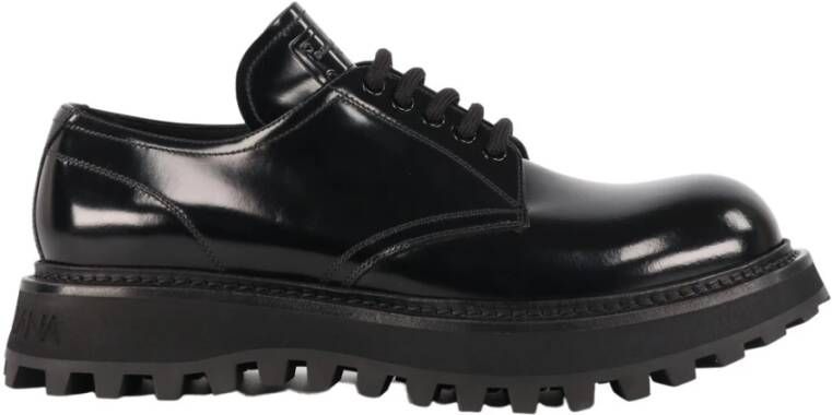 Dolce & Gabbana Shoes Laced A10690 A1203 80999 , Zwart, Heren