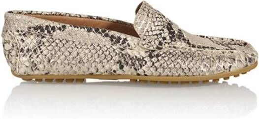 Dwrs Paris Snake mocassin | Gold , Geel, Dames