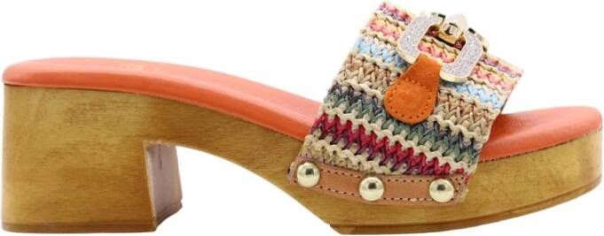 E mia Sandalen Oranje Dames