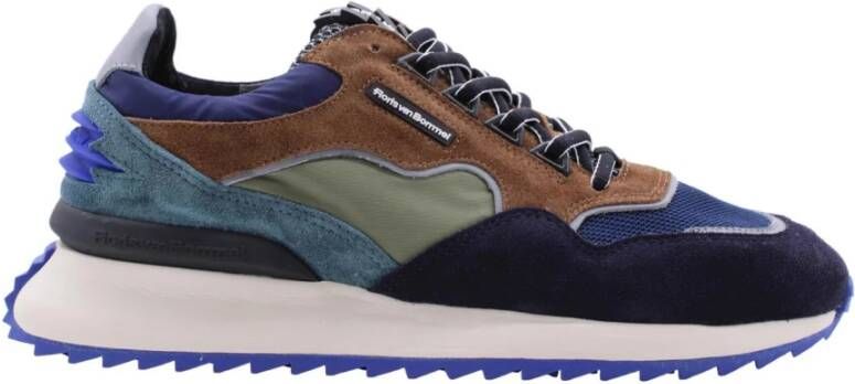 Floris Van Bommel Blauwe Lage Sneakers Sfm 10100
