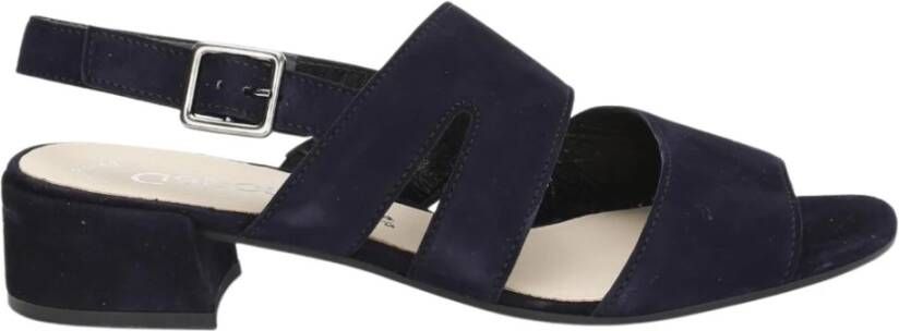 Gabor Atlantik Elegant Middle Heel Sandals , Blauw, Dames