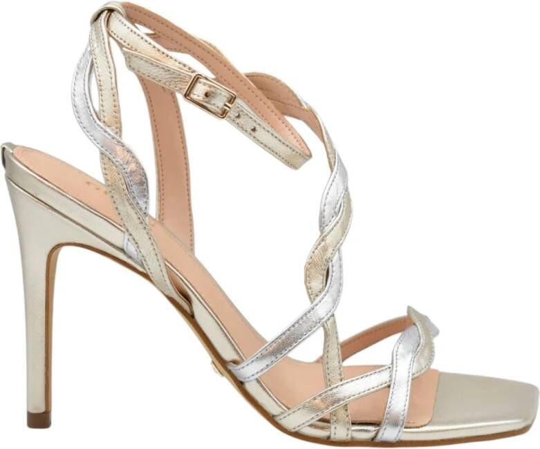 Guess Sandalen met hoge hakken , Geel, Dames
