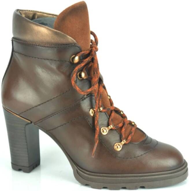 Hispanitas Enkellaarsjes Bruin Dames