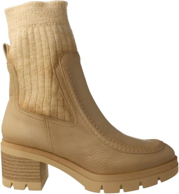 Hispanitas Laarzen met hakken , Beige, Dames