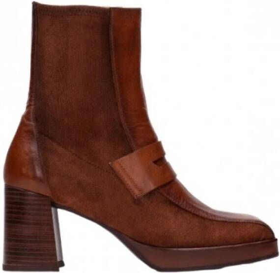 Hispanitas Laarzen met hakken , Bruin, Dames