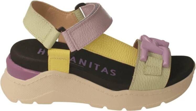 Hispanitas Platte sandalen , Beige, Dames