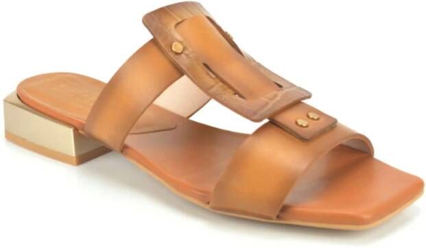 Hispanitas Platte sandalen , Bruin, Dames
