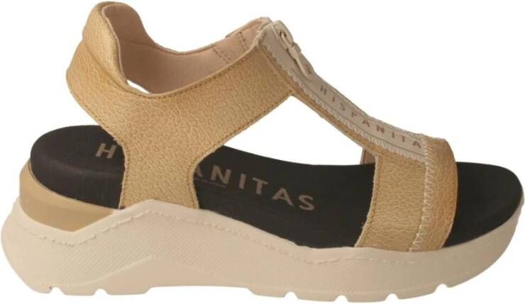 Hispanitas Platte sandalen , Bruin, Dames