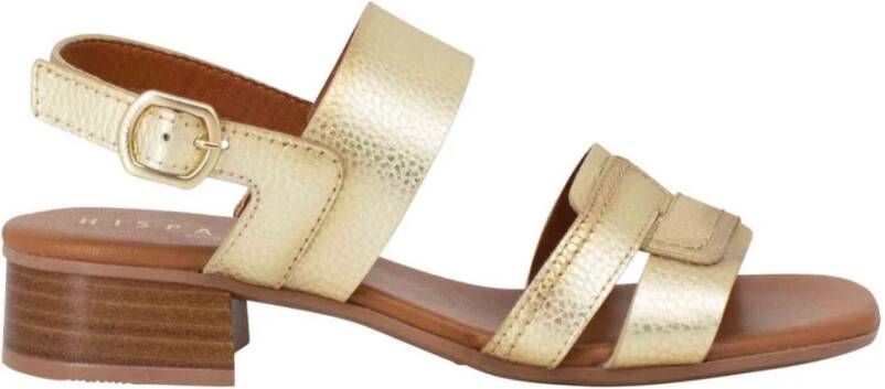 Hispanitas Platte sandalen , Geel, Dames