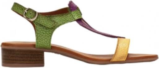 Hispanitas Platte sandalen , Groen, Dames