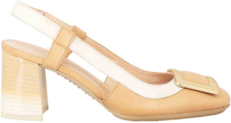 Hispanitas Sandalen met hoge hakken , Beige, Dames
