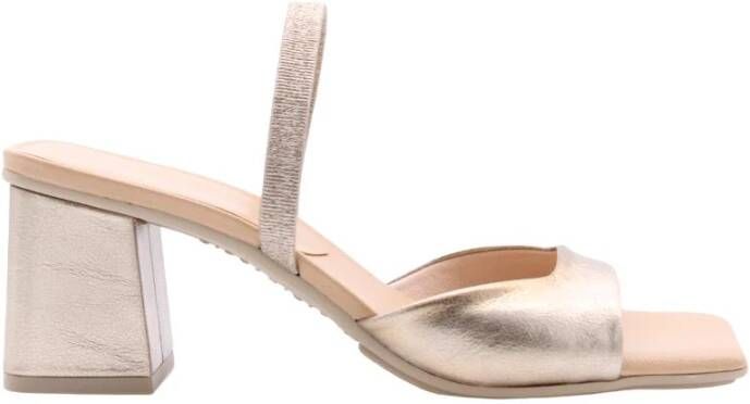 Hispanitas Sandalen met hoge hakken , Geel, Dames