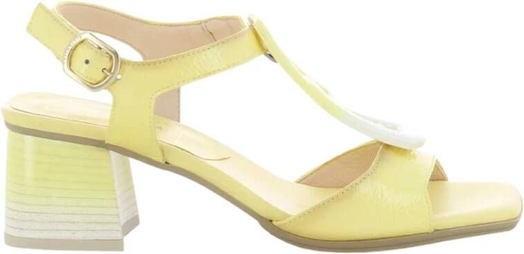 Hispanitas Sandalen met hoge hakken , Geel, Dames