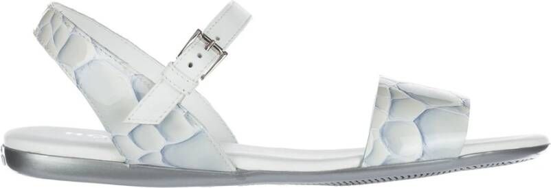 Hogan H133 Sandalen , Wit, Dames