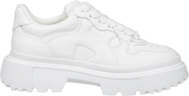 Hogan Lage Schoenen , Wit, Dames