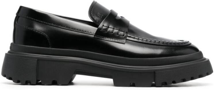 Hogan Lage Schoenen , Zwart, Heren