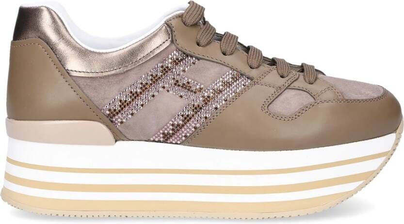 Hogan Lage top sneakers , Beige, Dames