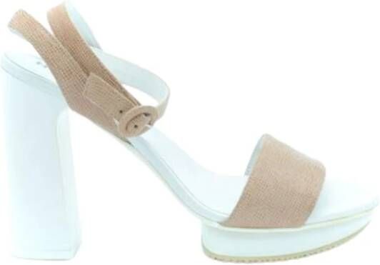 Hogan sandalen , Beige, Dames
