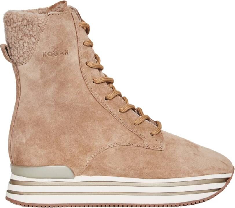 Hogan Veterlaarzen , Beige, Dames