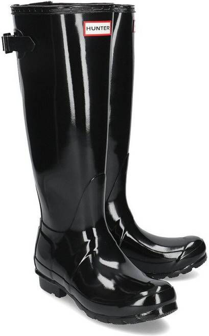 Hunter Regenlaars original wellington adjustable gloss black Hunter Original Gloss laarzen zwart online kopen | Luxe