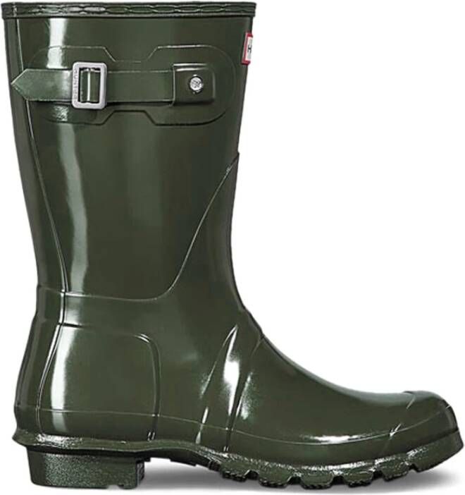 Hunter Originele schoorglanzende waterlaarzen , Rood, Heren