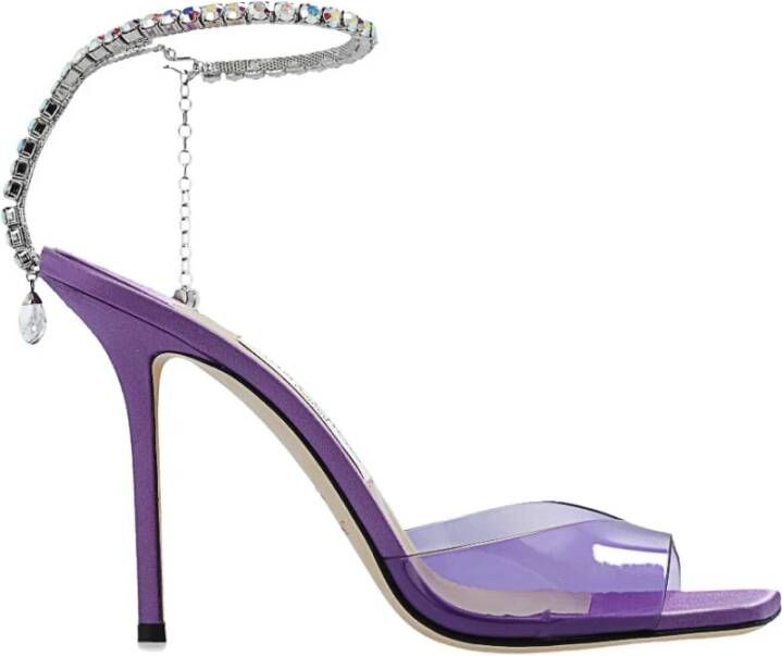 Jimmy Choo Hoge hiel sandalen , Paars, Dames