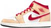Jordan Air 1 Mid Light Cardinal Curry Sneakers , Beige, Dames online kopen