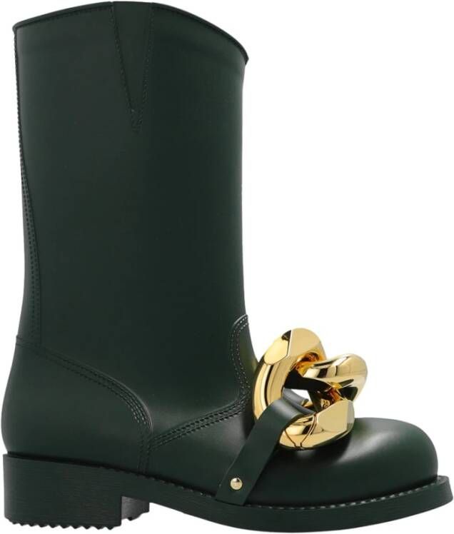 JW Anderson Verfraaide regenlaarzen , Groen, Dames