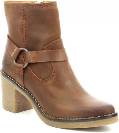 Kickers Enkellaarsjes Oranje Dames