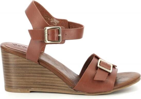 Kickers Kick Vodou Wedges , Bruin, Dames